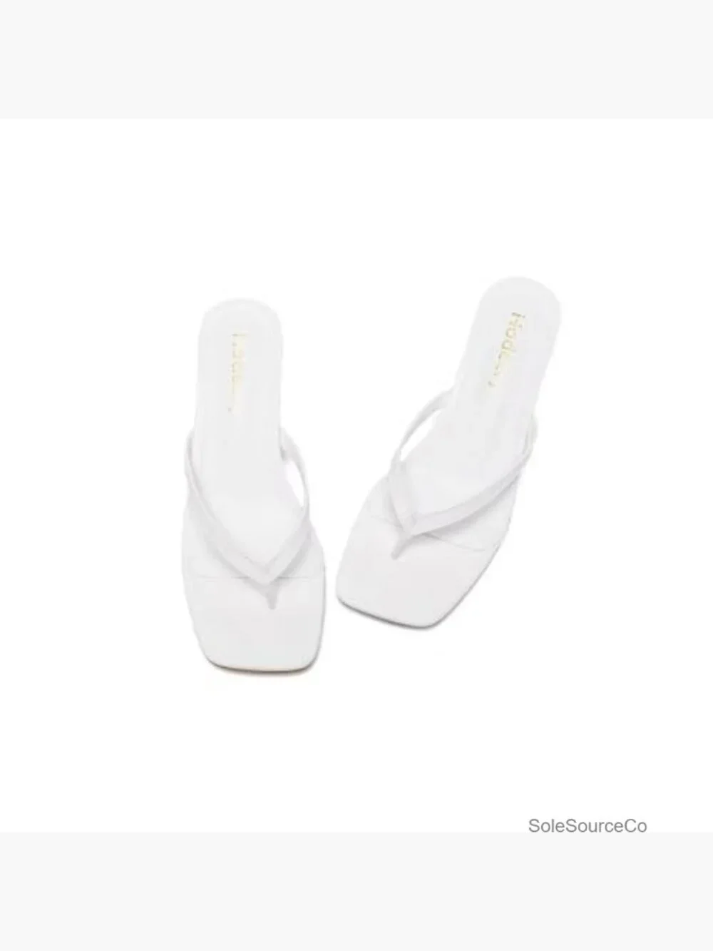 Kitten Heels Thong Sandals Square Toe Low Heels 2.5